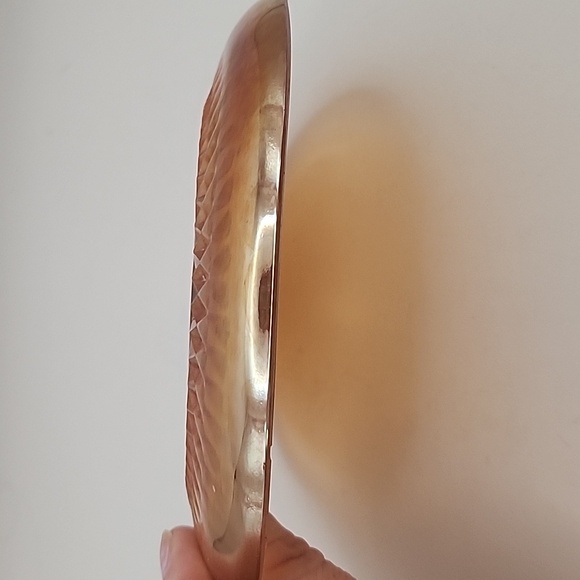 Vintage Carnival Glass Marigold Saucer - Picture 6 of 8